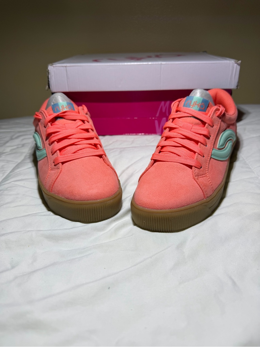 Ryka Viv Next Casual Walking & Everyday Sneakers Coral/Mint
